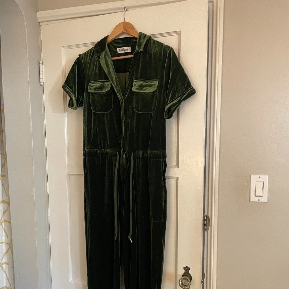 Rachel Antonoff: Jewel Jumpsuit in GREEN (Size Medium)